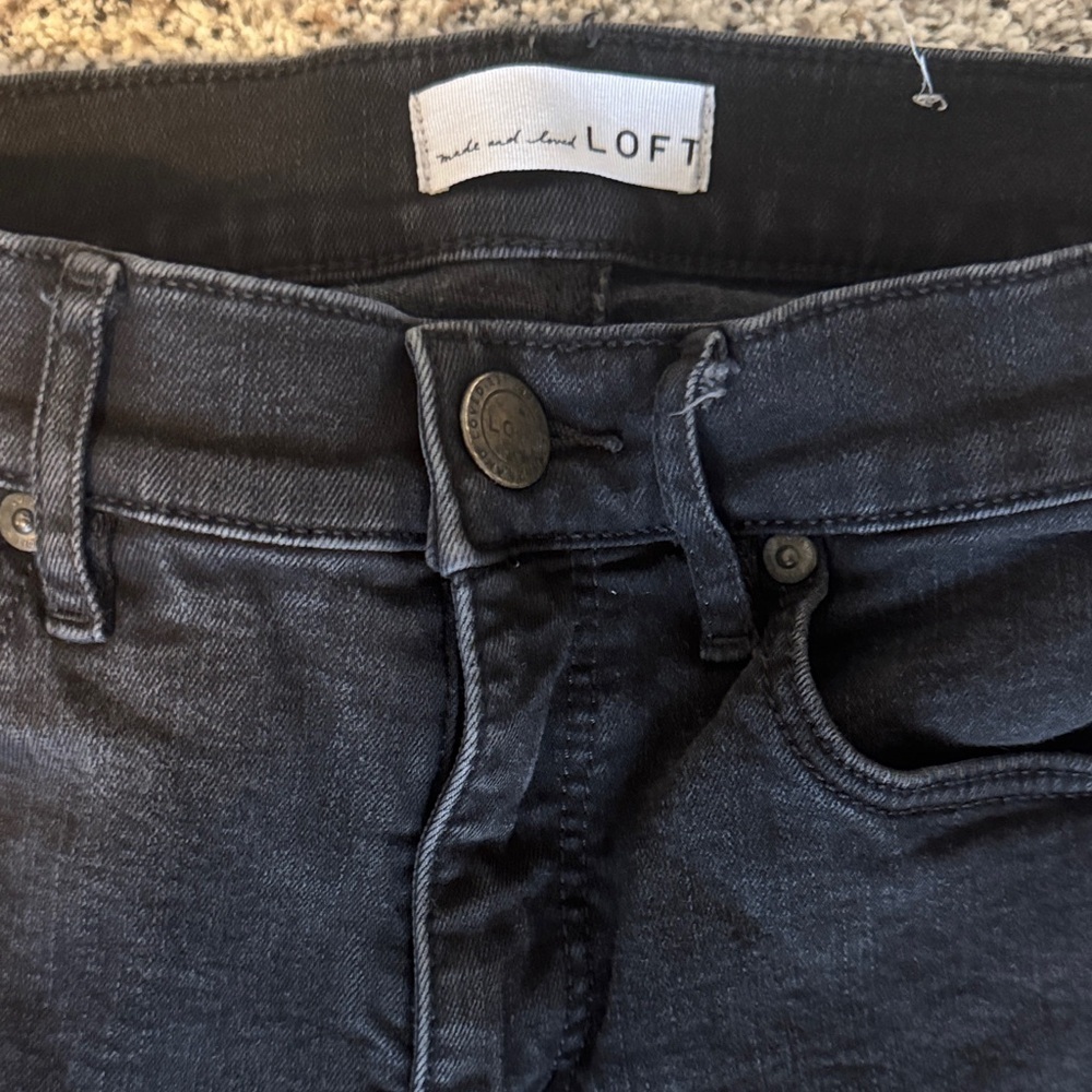 LOFT Charcoal Denim Pants